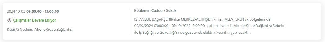 İstanbul'un 19 ilçesinde 8 saati bulacak elektrik kesintileri yaşanacak 19